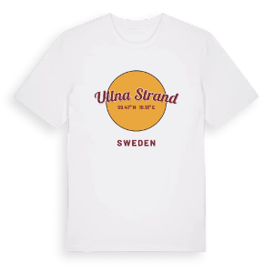 Ullna strand cirkel t-shirt – ekologisk bomull t-shirt från Pinshirt