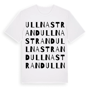 Ullna strand ordlek t-shirt – ekologisk bomull t-shirt från Pinshirt