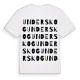 Underskog ordlek t-shirt