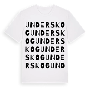 Underskog ordlek t-shirt – ekologisk bomull t-shirt från Pinshirt