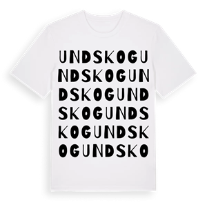Undskog ordlek t-shirt – ekologisk bomull t-shirt från Pinshirt