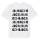 White t-shirt med Unungehöjden ordlek t-shirt