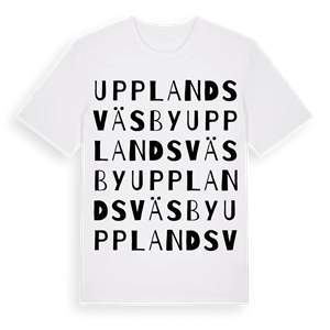 Upplands Väsby ordlek t-shirt – ekologisk bomull t-shirt från Pinshirt