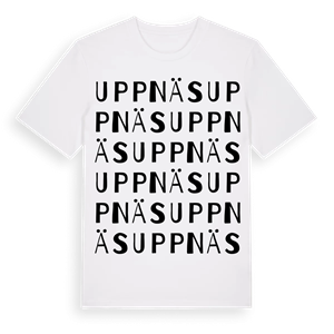 Uppnäs ordlek t-shirt – ekologisk bomull t-shirt från Pinshirt