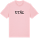 Pink Cotton t-shirt med Utål böjd t-shirt
