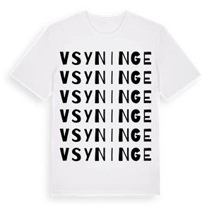 V Syninge ordlek t-shirt – ekologisk bomull t-shirt från Pinshirt