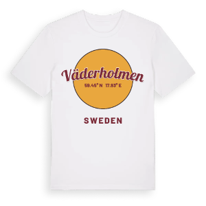 Väderholmen cirkel t-shirt – ekologisk bomull t-shirt från Pinshirt