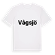 White t-shirt med Vågsjö fetstil t-shirt