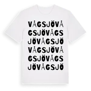 Vågsjö ordlek t-shirt – ekologisk bomull t-shirt från Pinshirt
