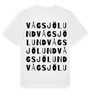Vågsjölund ordlek t-shirt – ekologisk bomull t-shirt från Pinshirt