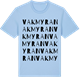 Blue Soul t-shirt med Vakmyran ordlek t-shirt