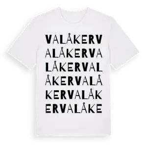 Valåker ordlek t-shirt – ekologisk bomull t-shirt från Pinshirt