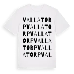 Vallatorp ordlek t-shirt – ekologisk bomull t-shirt från Pinshirt