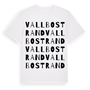 Vallbostrand ordlek t-shirt – ekologisk bomull t-shirt från Pinshirt