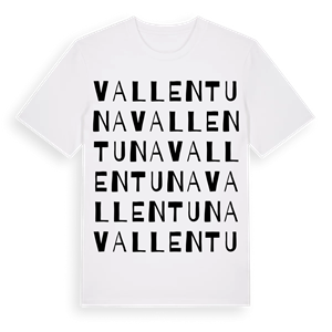 Vallentuna ordlek t-shirt – ekologisk bomull t-shirt från Pinshirt