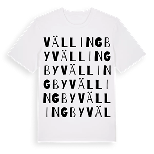Vällingby ordlek t-shirt – ekologisk bomull t-shirt från Pinshirt