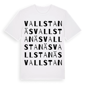 Vallstanäs ordlek t-shirt – ekologisk bomull t-shirt från Pinshirt