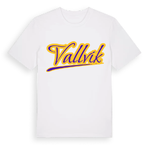 Vallvik baseball t-shirt – ekologisk bomull t-shirt från Pinshirt