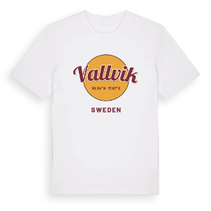 Vallvik cirkel t-shirt – ekologisk bomull t-shirt från Pinshirt
