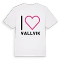Jag älskar Vallvik t-shirt stort tryck