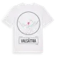 White t-shirt med Valsättra t-shirt