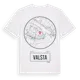White t-shirt med Valsta t-shirt