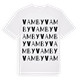 White t-shirt med Vamby ordlek t-shirt