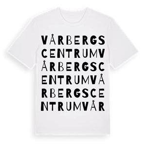 Vårbergs Centrum ordlek t-shirt – ekologisk bomull t-shirt från Pinshirt