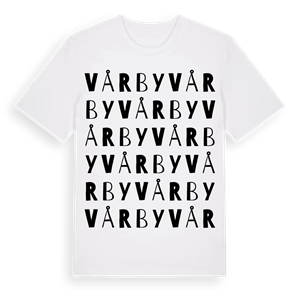 Vårby ordlek t-shirt – ekologisk bomull t-shirt från Pinshirt