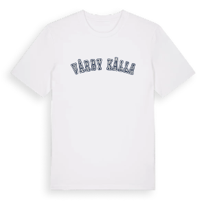 Vårby källa college t-shirt – ekologisk bomull t-shirt från Pinshirt
