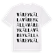 Vårby källa ordlek t-shirt