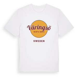 Väringsö cirkel t-shirt – ekologisk bomull t-shirt från Pinshirt