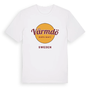 Värmdö cirkel t-shirt – ekologisk bomull t-shirt från Pinshirt
