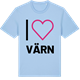 Blue Soul t-shirt med Jag älskar Värn t-shirt stort tryck