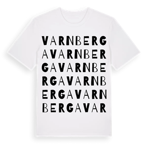 Varnberga ordlek t-shirt – ekologisk bomull t-shirt från Pinshirt