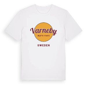 Varneby cirkel t-shirt – ekologisk bomull t-shirt från Pinshirt