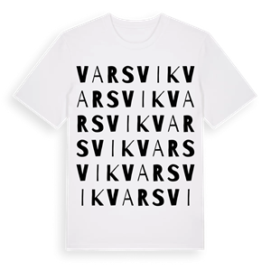 Varsvik ordlek t-shirt – ekologisk bomull t-shirt från Pinshirt