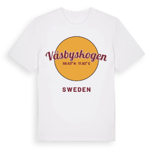 Väsbyskogen cirkel t-shirt – ekologisk bomull t-shirt från Pinshirt