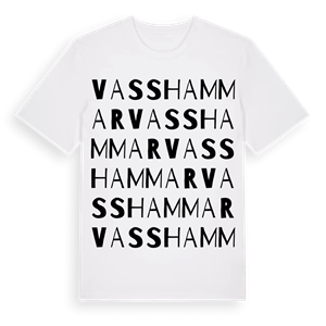 Vasshammar ordlek t-shirt – ekologisk bomull t-shirt från Pinshirt