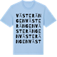 Blue Soul t-shirt med Västerängen ordlek t-shirt