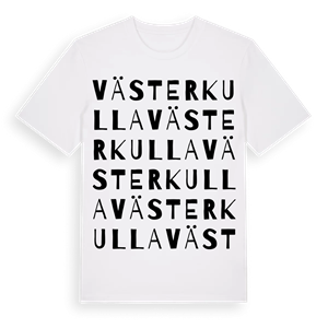 Västerkulla ordlek t-shirt – ekologisk bomull t-shirt från Pinshirt