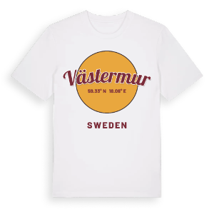 Västermur cirkel t-shirt – ekologisk bomull t-shirt från Pinshirt