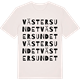 Vintage White t-shirt med Västersundet ordlek t-shirt