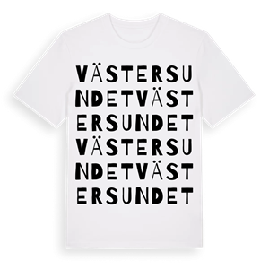 Västersundet ordlek t-shirt – ekologisk bomull t-shirt från Pinshirt