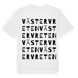 Västervreten ordlek t-shirt – ekologisk bomull t-shirt från Pinshirt