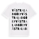Västra Langö by ordlek t-shirt