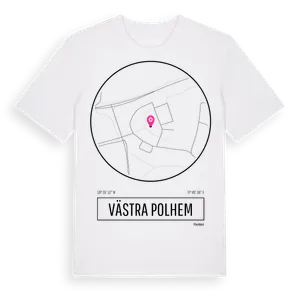 Västra Polhem t-shirt – ekologisk bomull t-shirt från Pinshirt