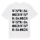White t-shirt med Västra Skogen ordlek t-shirt