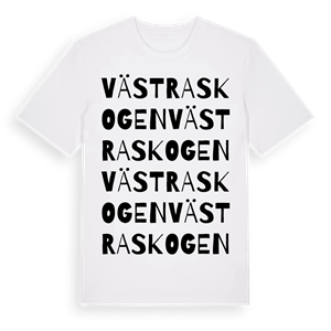 Västra skogen ordlek t-shirt – ekologisk bomull t-shirt från Pinshirt