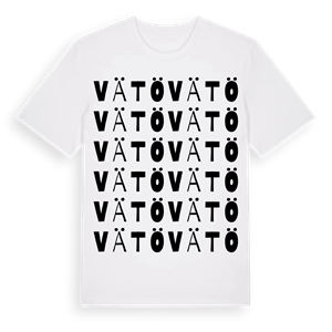Vätö ordlek t-shirt – ekologisk bomull t-shirt från Pinshirt